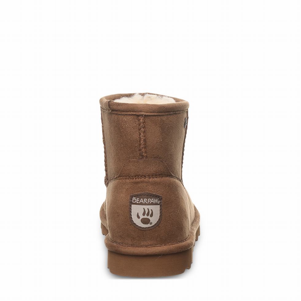 Women Bearpaw Alyssa Vegan Boots Brown | OVI5722TI