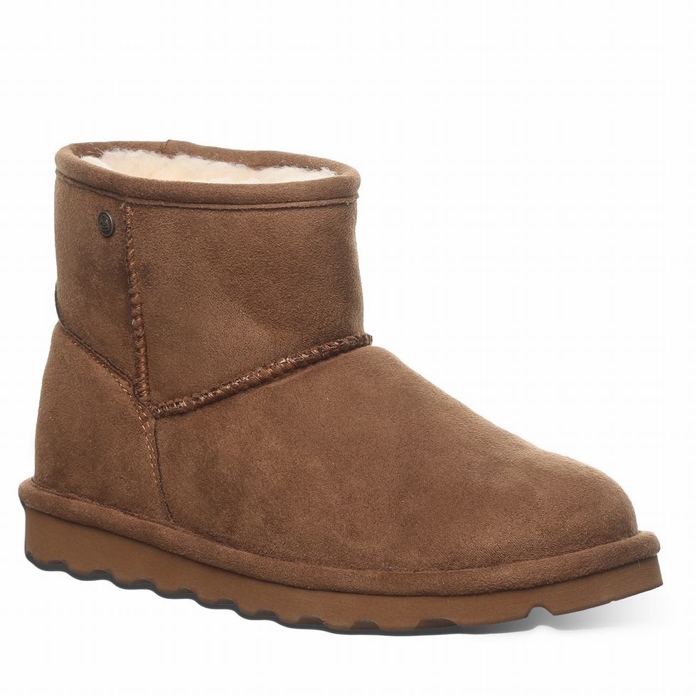 Women Bearpaw Alyssa Vegan Boots Brown | OVI5722TI