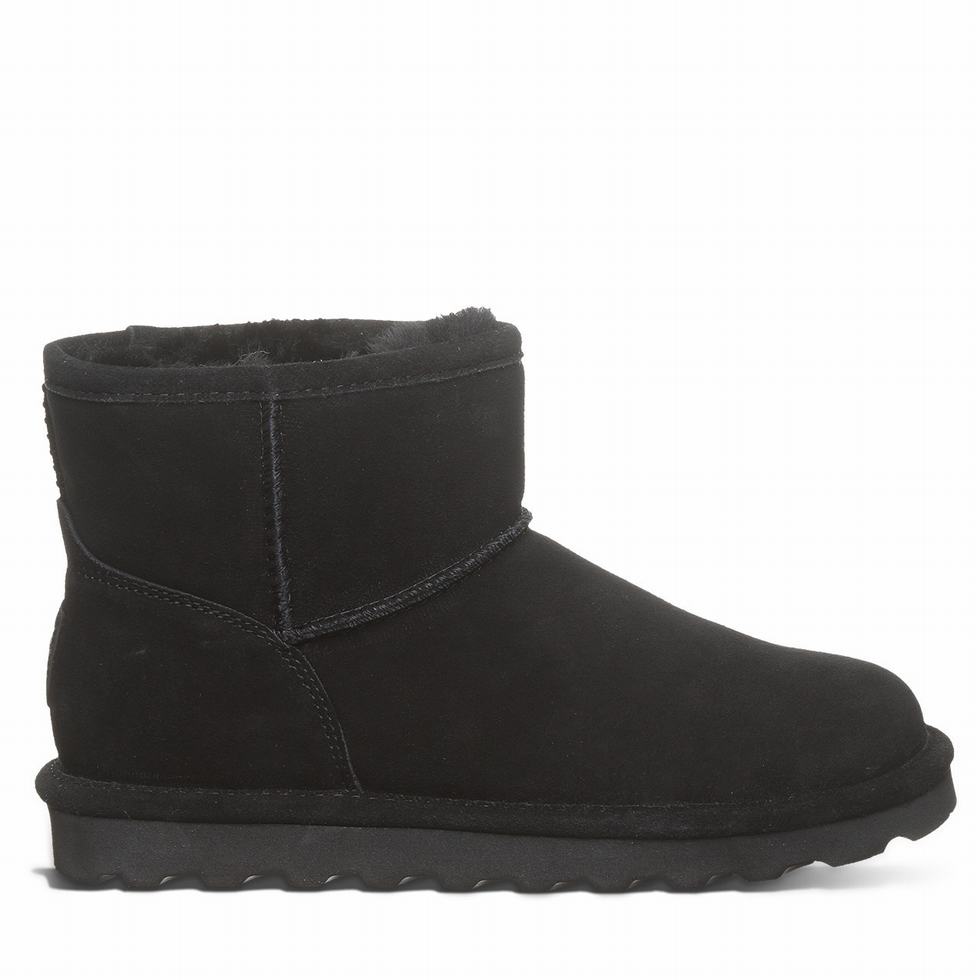 Women Bearpaw Alyssa Wide Boots Black | YYJ7741QB