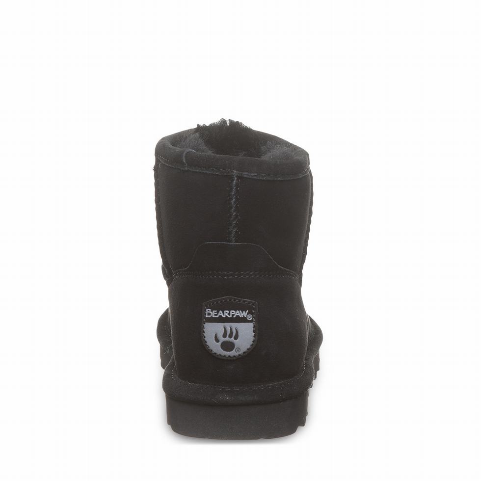 Women Bearpaw Alyssa Wide Boots Black | YYJ7741QB