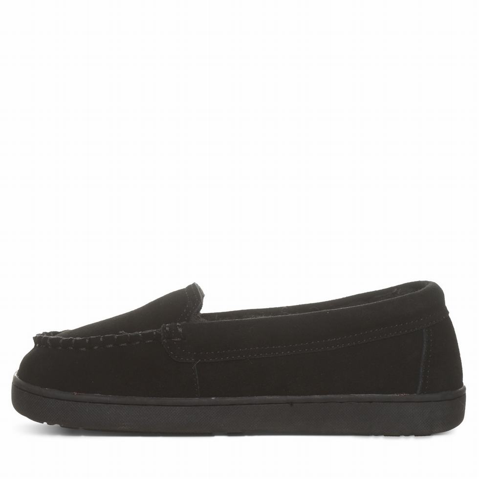 Women Bearpaw Angel Slippers Black | PCH252TJ