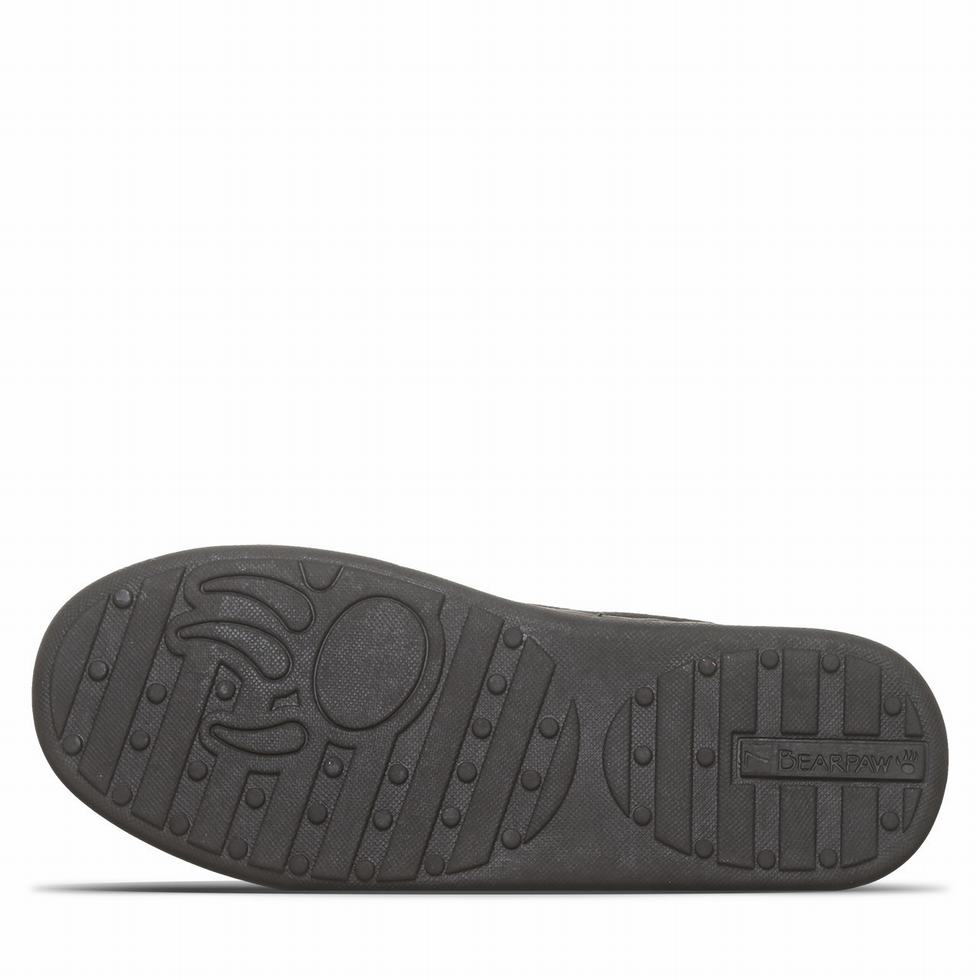 Women Bearpaw Angel Slippers Black | PCH252TJ