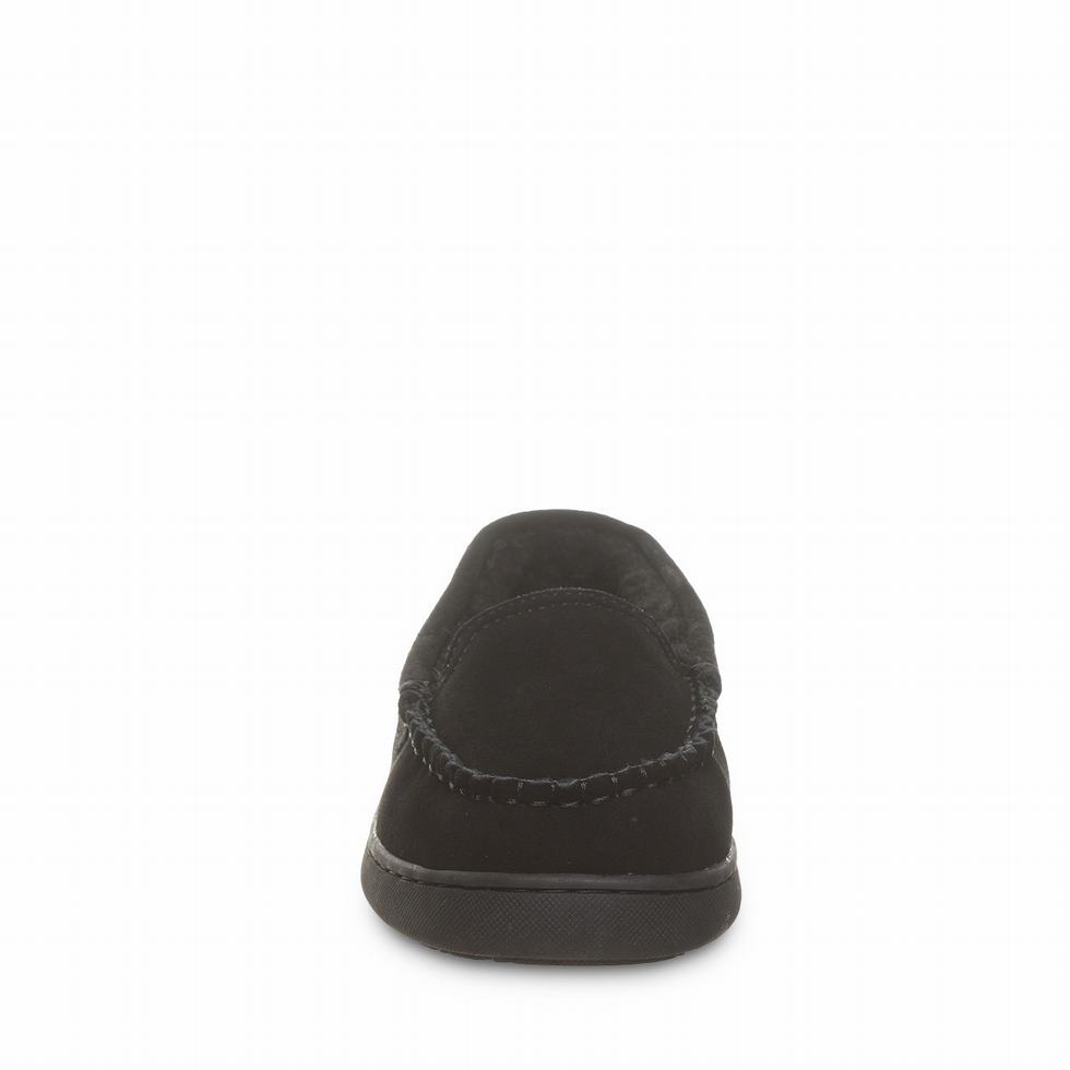 Women Bearpaw Angel Slippers Black | PCH252TJ