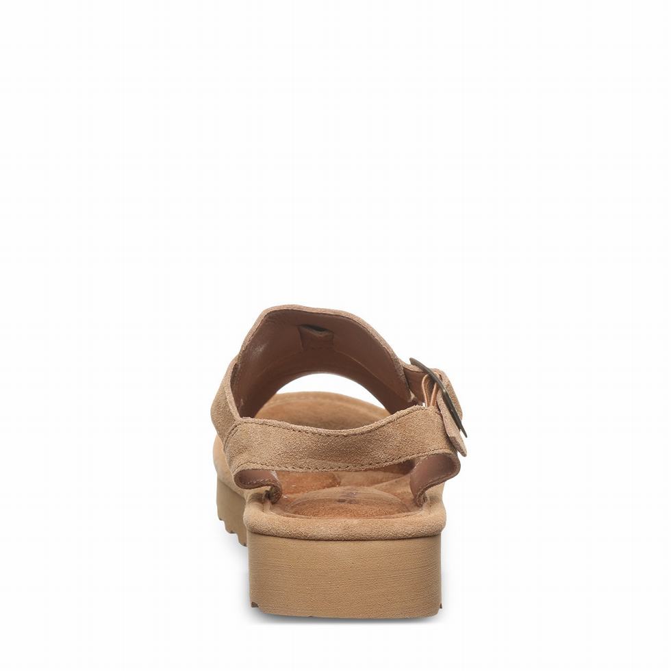 Women Bearpaw Ascend Sandals Brown | OHA3892ES