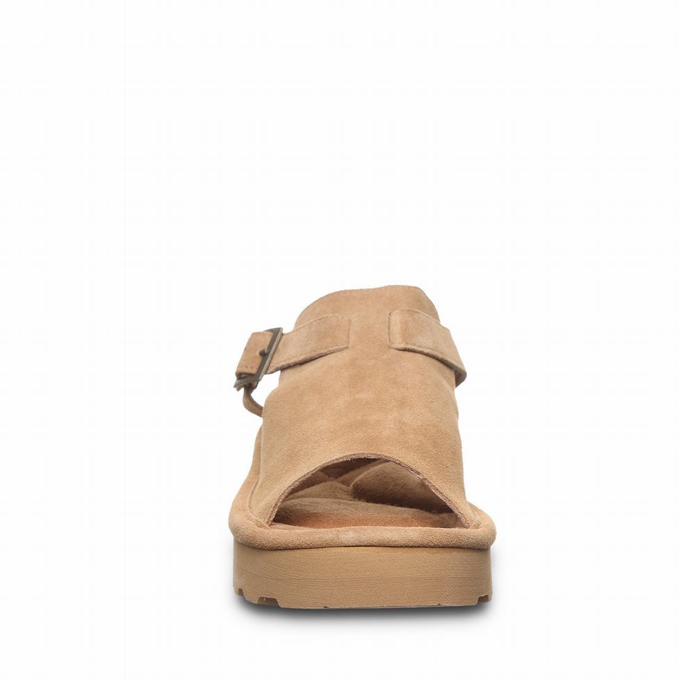 Women Bearpaw Ascend Sandals Brown | OHA3892ES