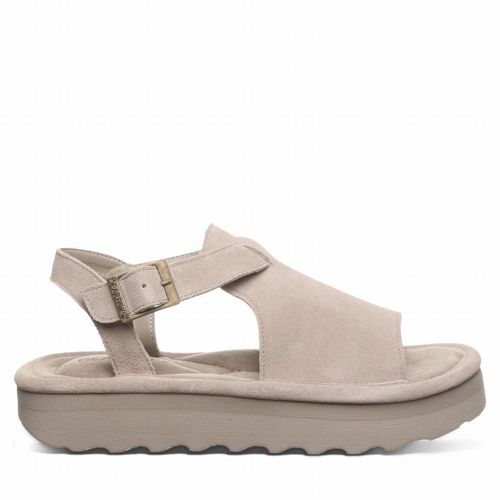 Women Bearpaw Ascend Sandals Grey | OTO8045YC