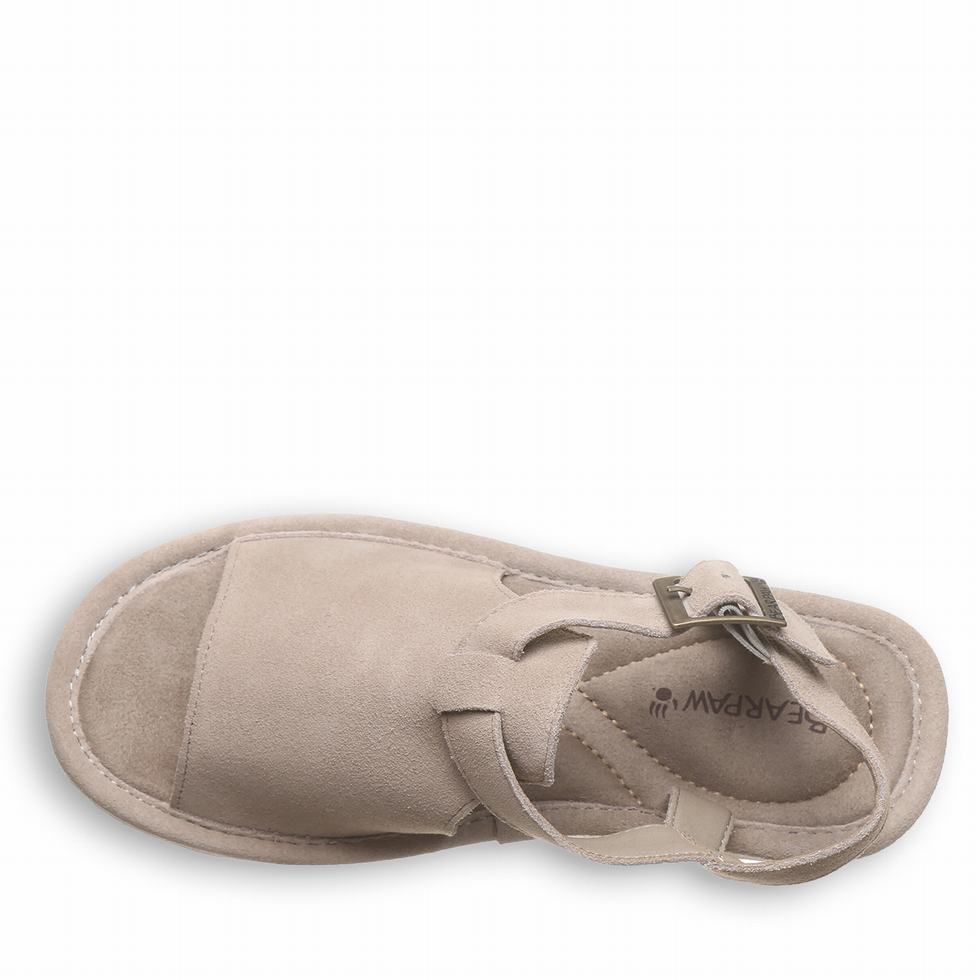 Women Bearpaw Ascend Sandals Grey | OTO8045YC