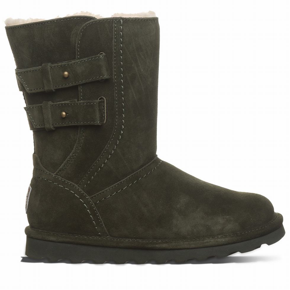 Women Bearpaw Aurelia Boots Green | YRG1085EB