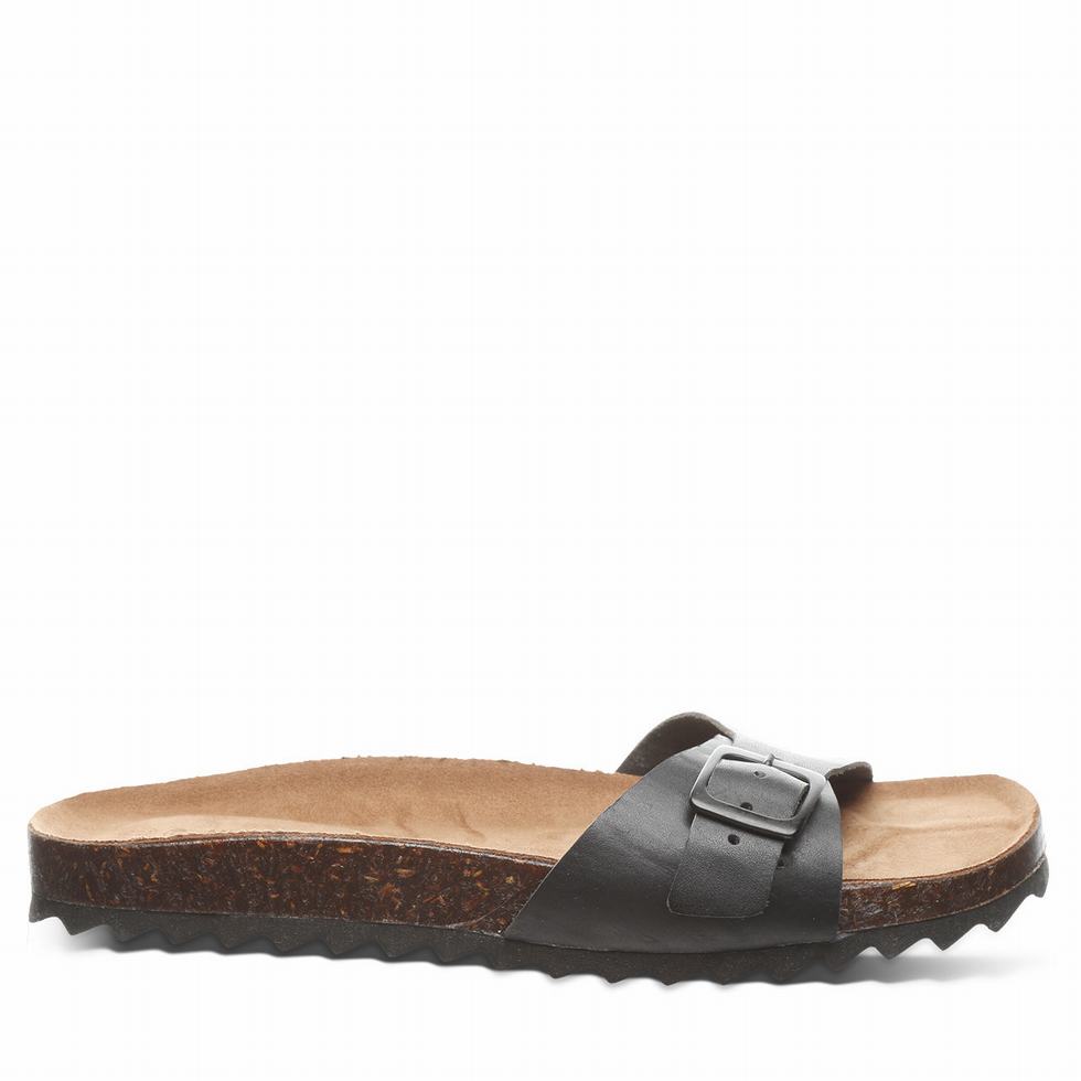 Women Bearpaw Ava Sandals Black | BSE9517GH