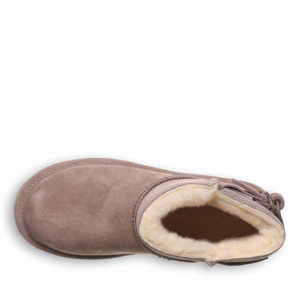 Women Bearpaw Betty Booties Beige | IRY6541CI