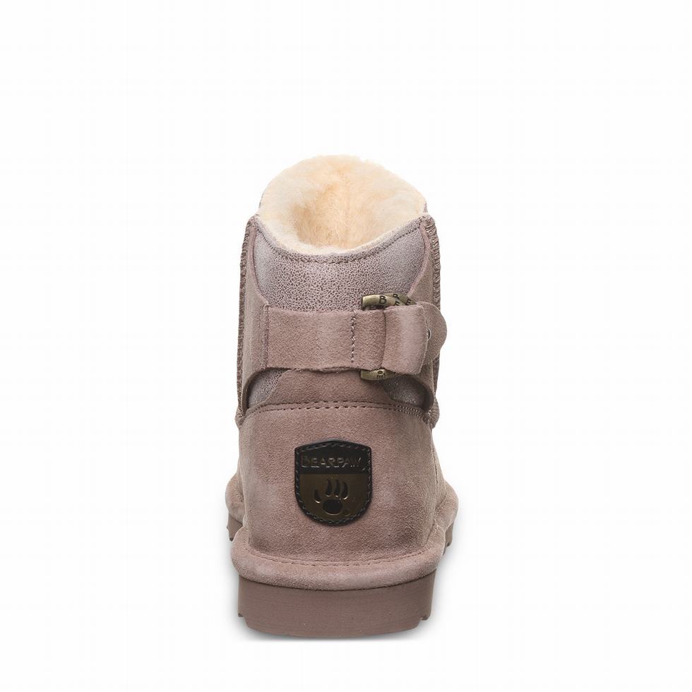 Women Bearpaw Betty Booties Beige | IRY6541CI