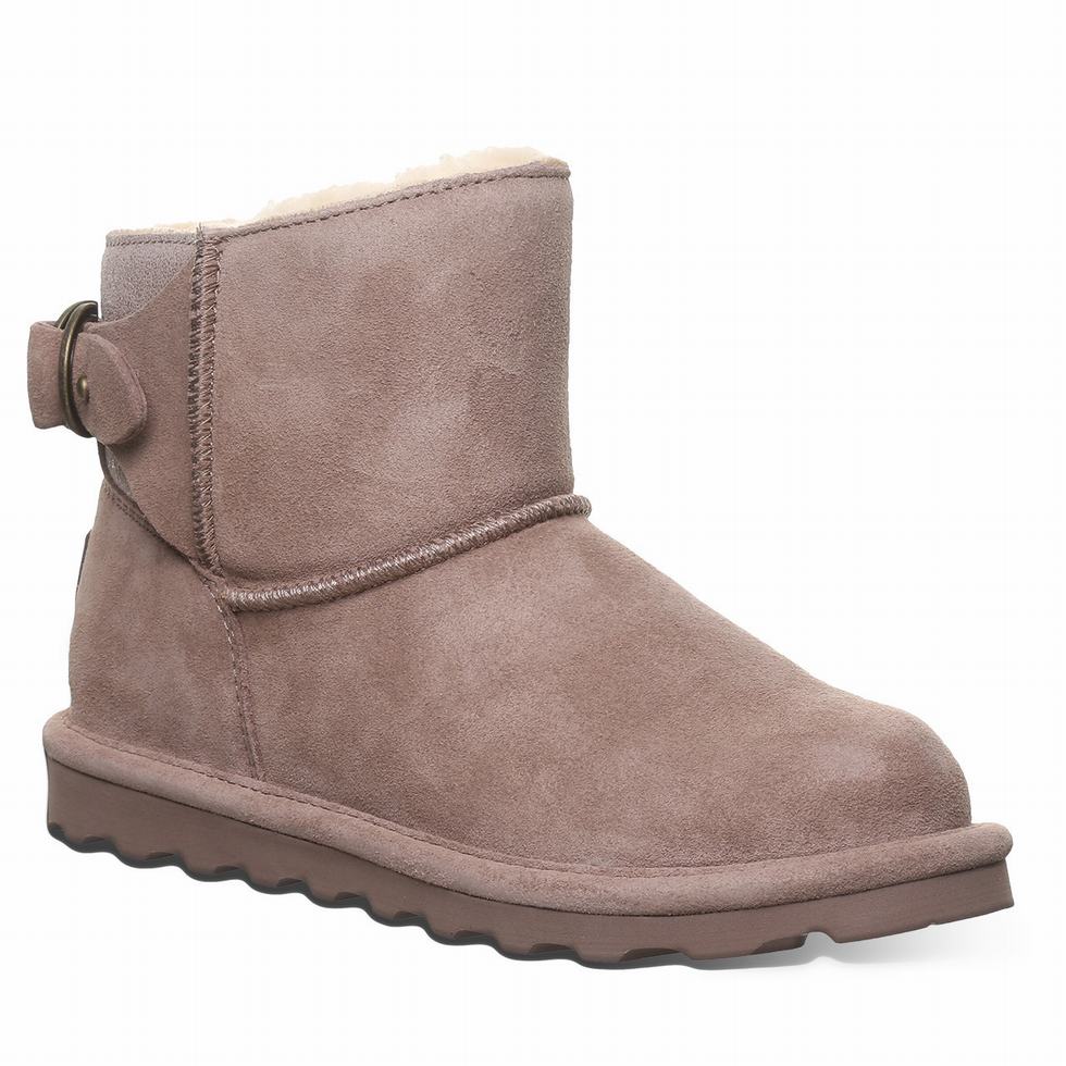 Women Bearpaw Betty Booties Beige | IRY6541CI