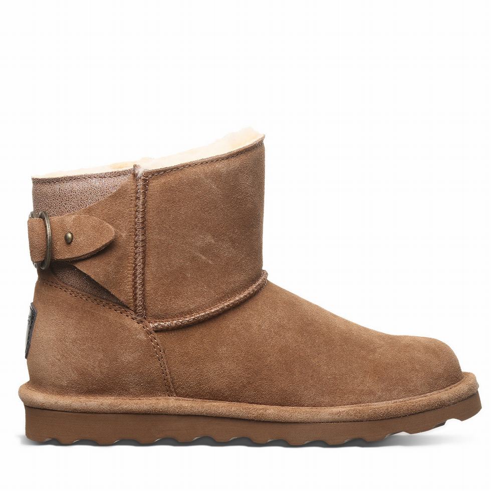 Women Bearpaw Betty Booties Brown | LIN9466RX