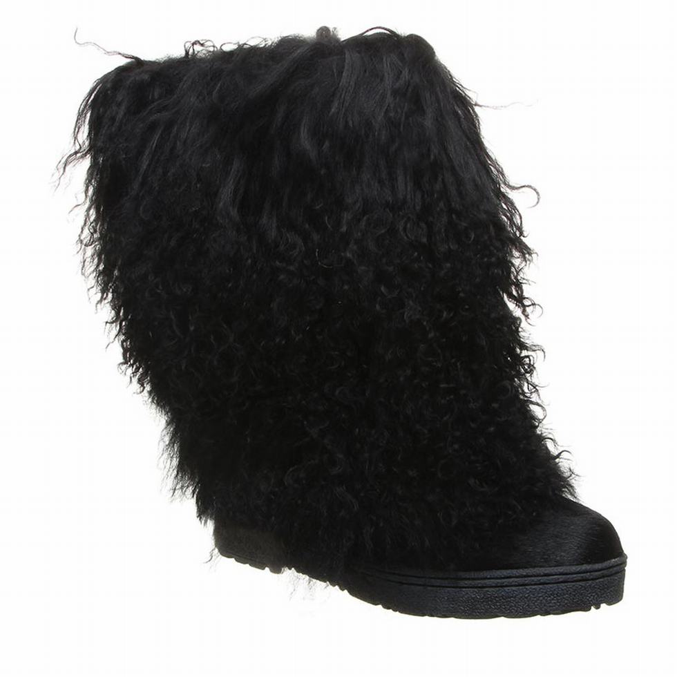 Women Bearpaw Boetis Boots Black | PAW4892TD