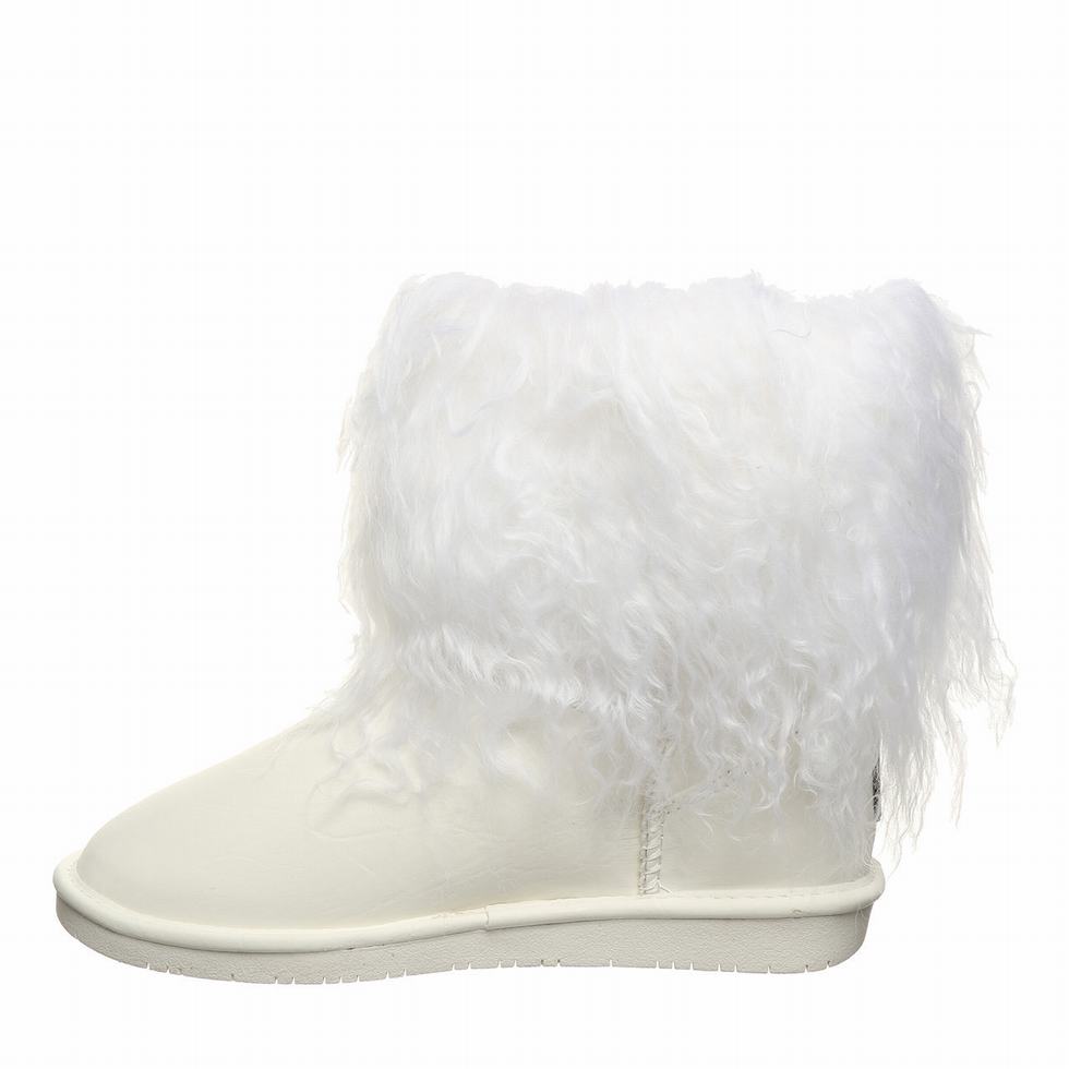 Women Bearpaw Boo Boots White | DPL7829BB