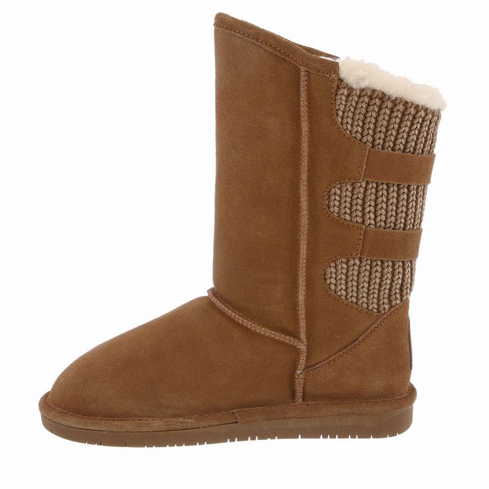 Women Bearpaw Boshie Tall Boots Brown | WUH8197NM