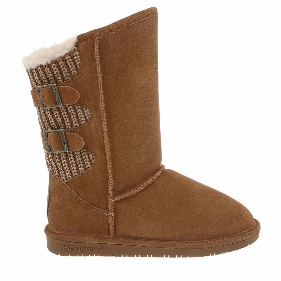 Women Bearpaw Boshie Tall Boots Brown | WUH8197NM