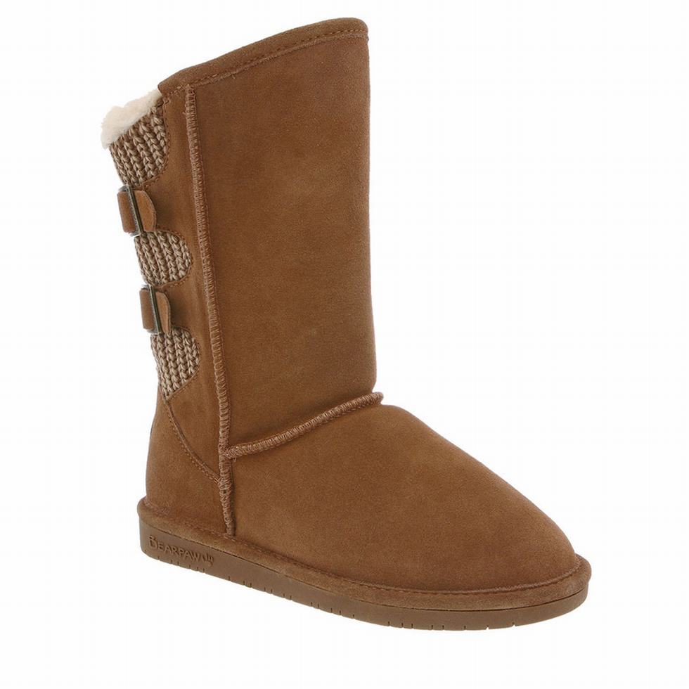 Women Bearpaw Boshie Tall Boots Brown | WUH8197NM