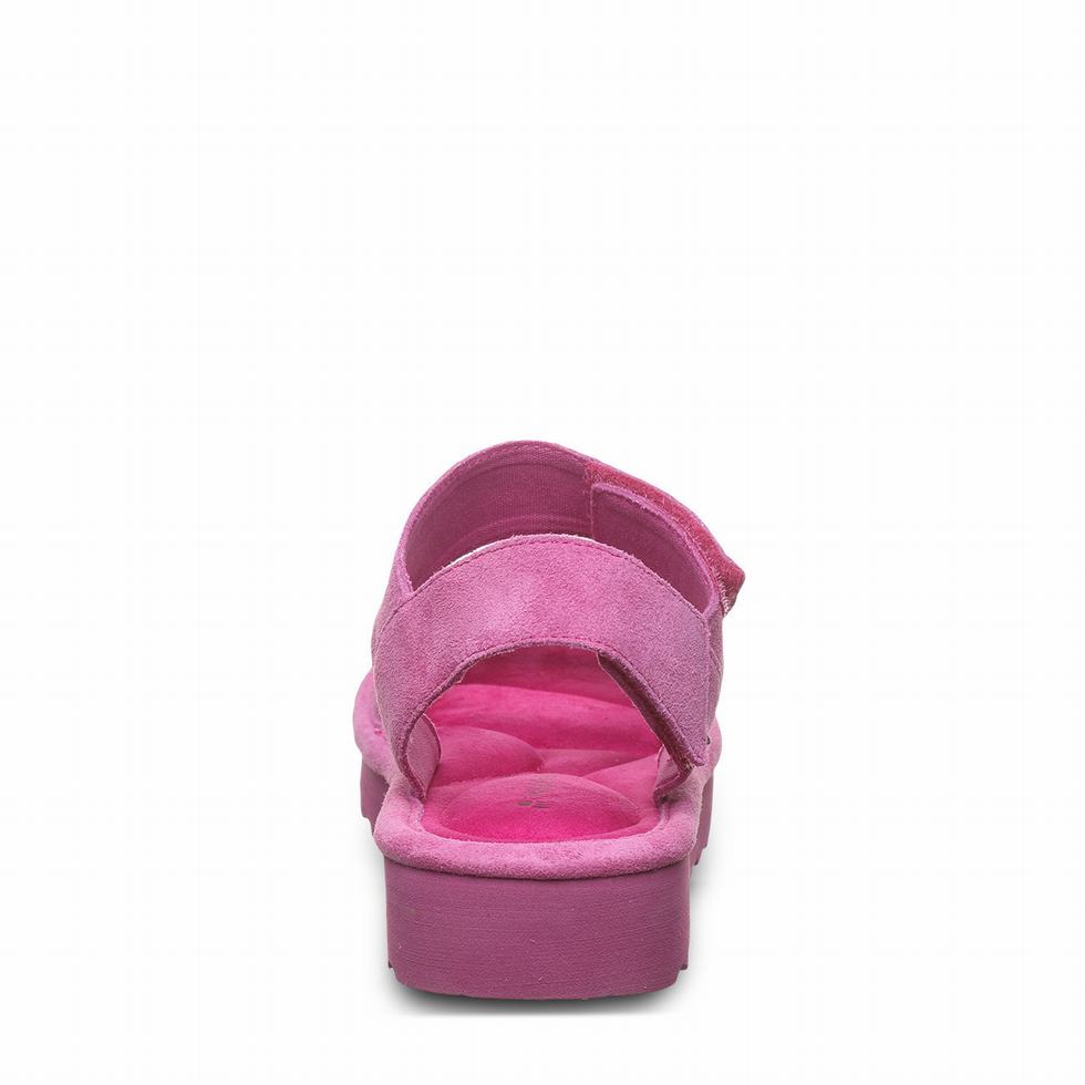 Women Bearpaw Crest Sandals Purple | FUT6815DA