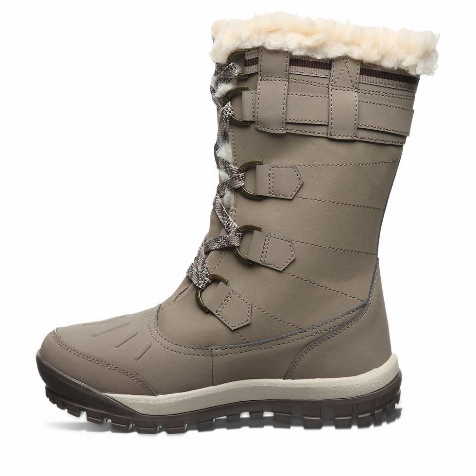 Women Bearpaw Desdemona Hiking Boots Beige | QLG5898NM