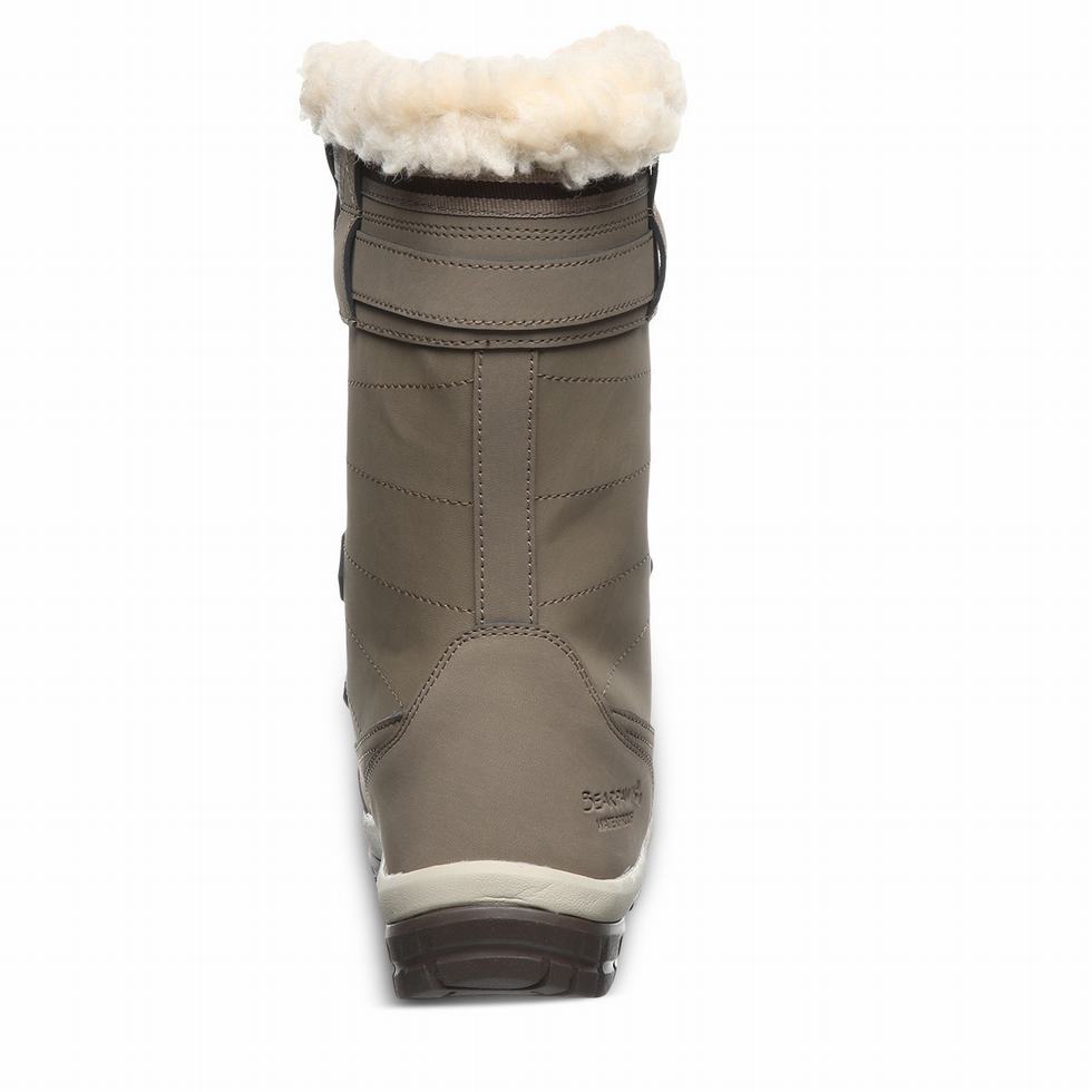 Women Bearpaw Desdemona Hiking Boots Beige | QLG5898NM