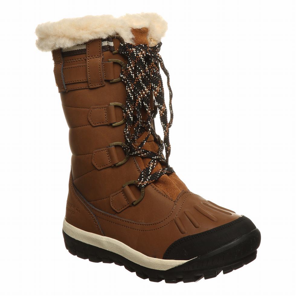 Women Bearpaw Desdemona Hiking Boots Brown | PJR845AZ