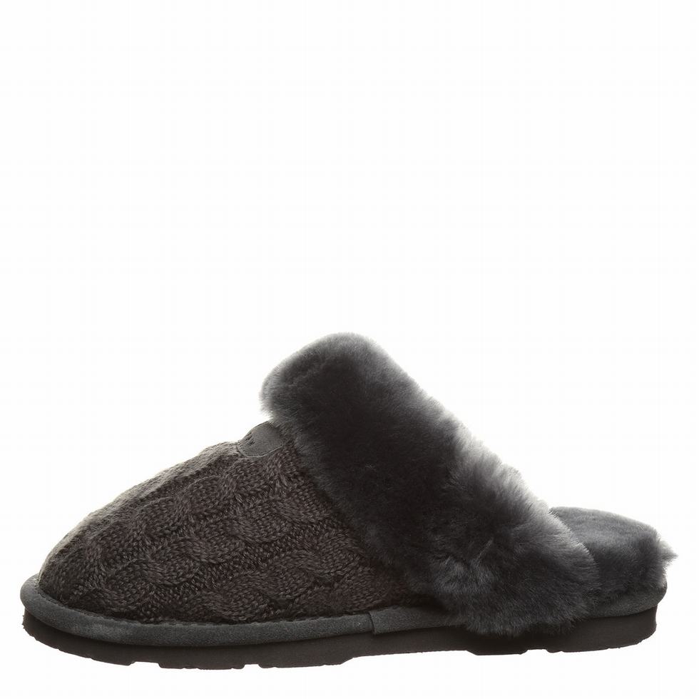 Women Bearpaw Effie Slippers Black | RKH5724VD