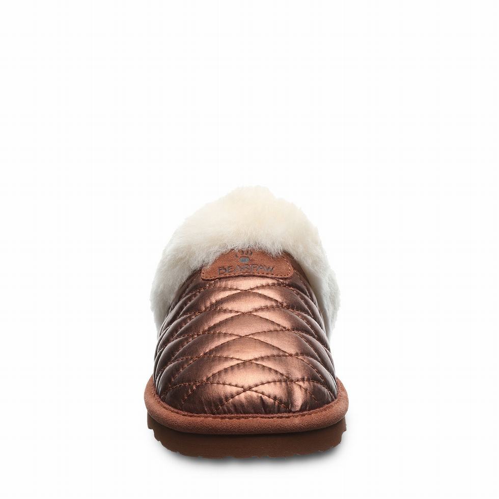 Women Bearpaw Effie Slippers Brown | IJV828ZE