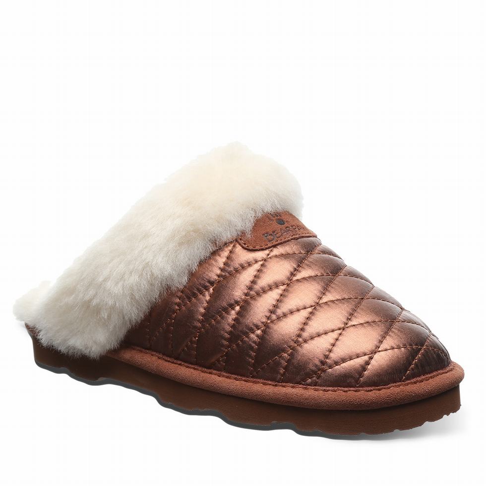 Women Bearpaw Effie Slippers Brown | IJV828ZE