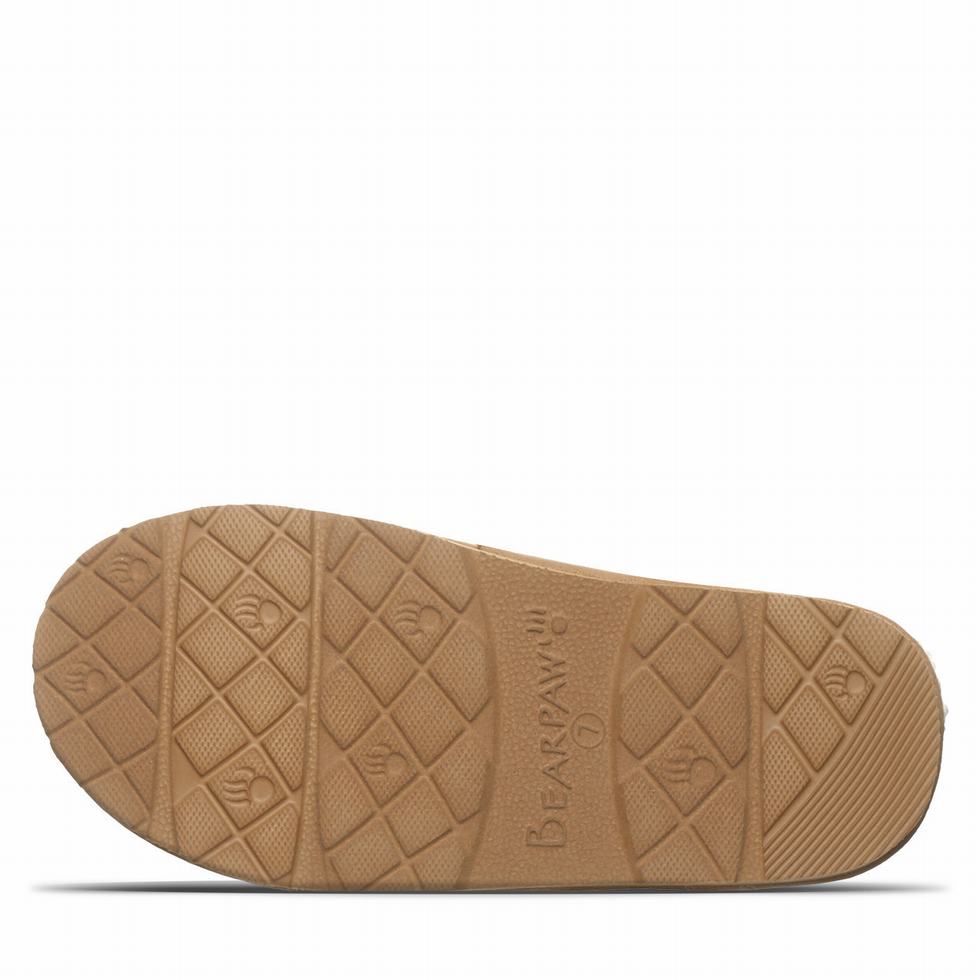 Women Bearpaw Effie Vegan Slippers Brown | ESP353AM