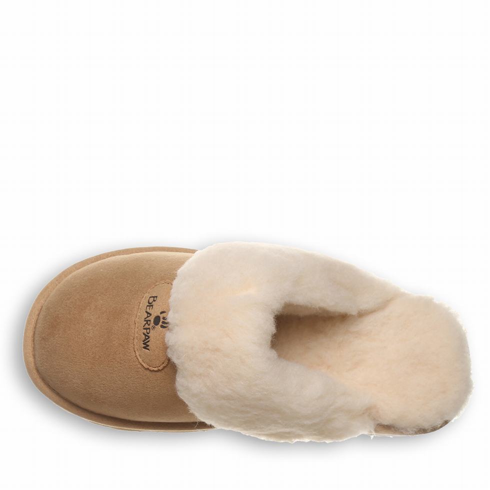 Women Bearpaw Effie Vegan Slippers Brown | ESP353AM