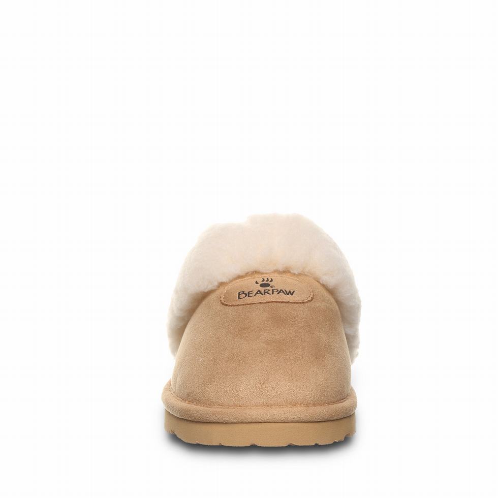 Women Bearpaw Effie Vegan Slippers Brown | ESP353AM