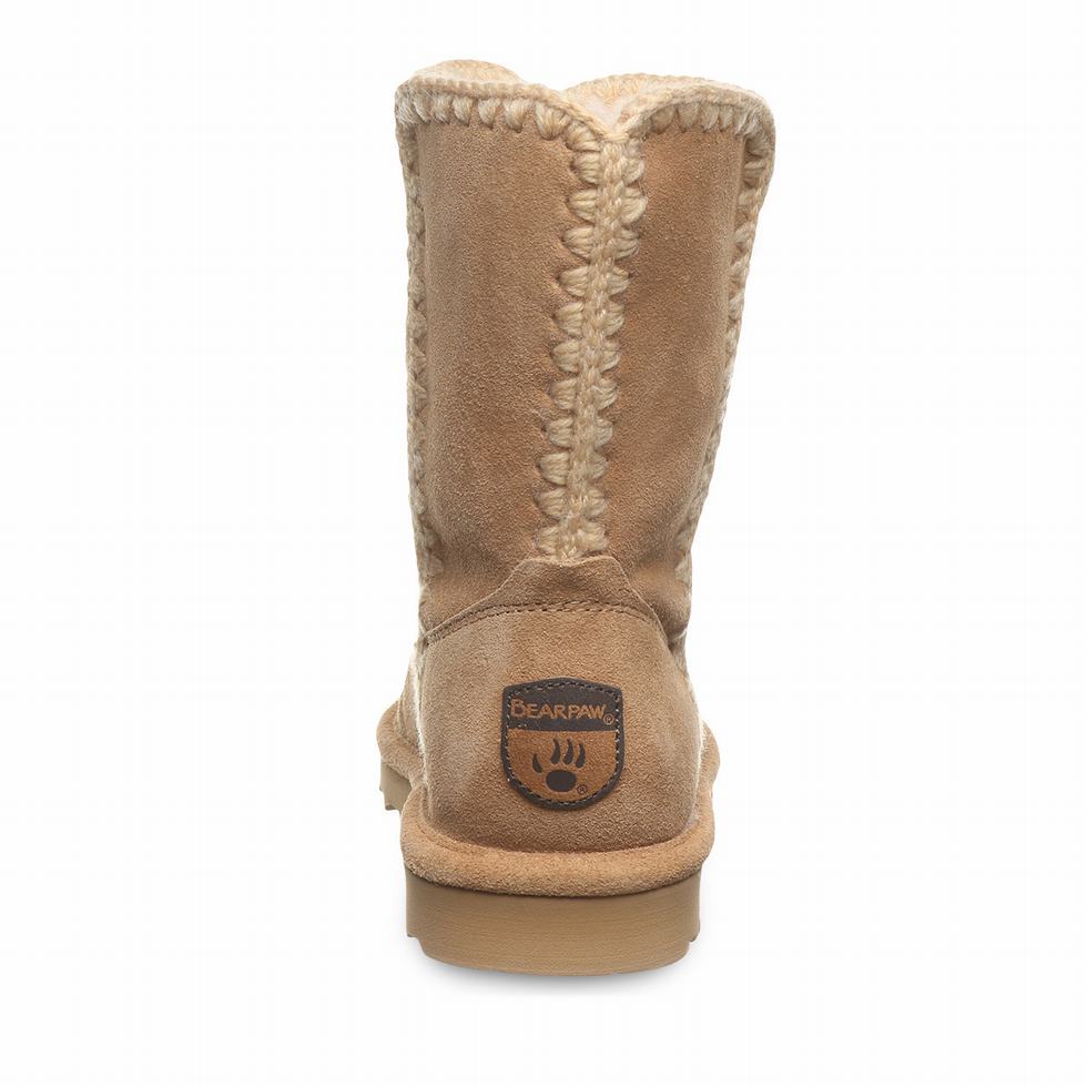 Women Bearpaw Elle Short Boots Brown | DZF293VU