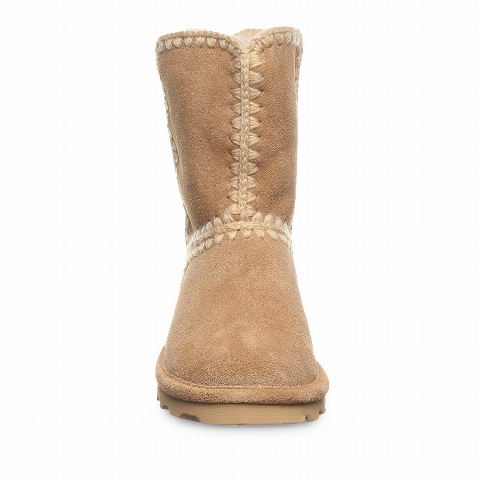 Women Bearpaw Elle Short Boots Brown | DZF293VU