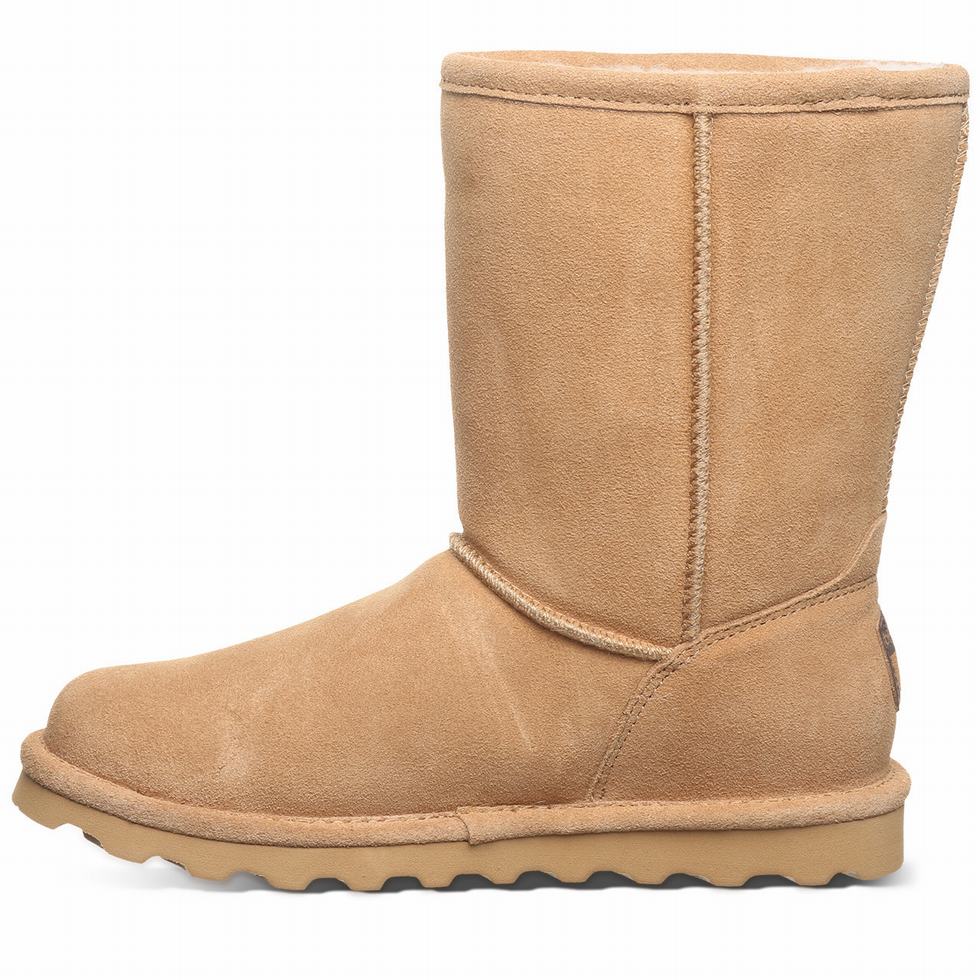 Women Bearpaw Elle Short Boots Brown | SRW7339NY