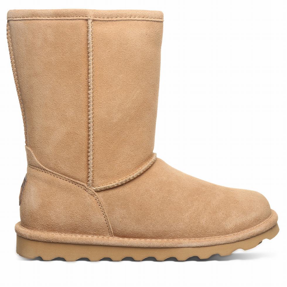 Women Bearpaw Elle Short Boots Brown | SRW7339NY