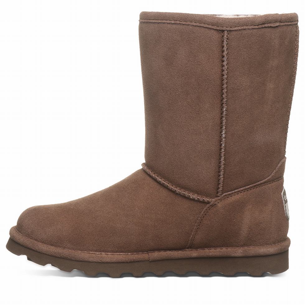 Women Bearpaw Elle Short Boots Brown | WDU8759DM