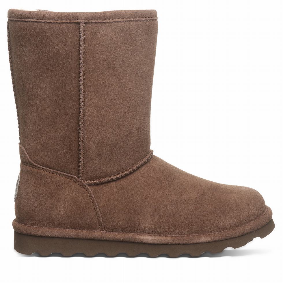 Women Bearpaw Elle Short Boots Brown | WDU8759DM