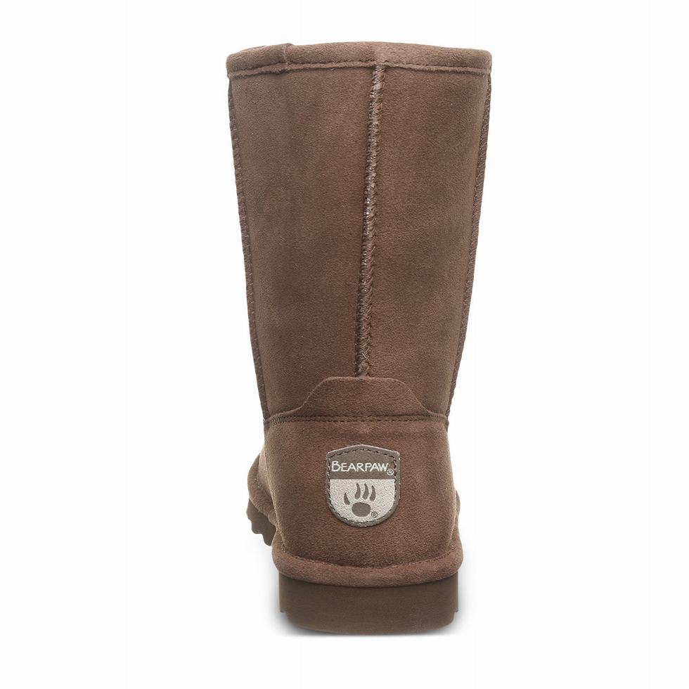 Women Bearpaw Elle Short Boots Brown | WDU8759DM