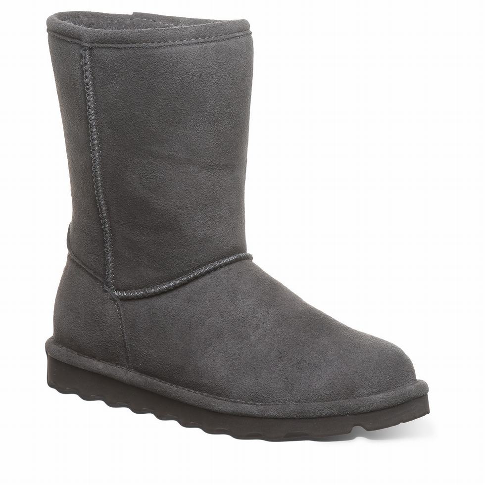 Women Bearpaw Elle Short Boots Grey | CNQ2585FV