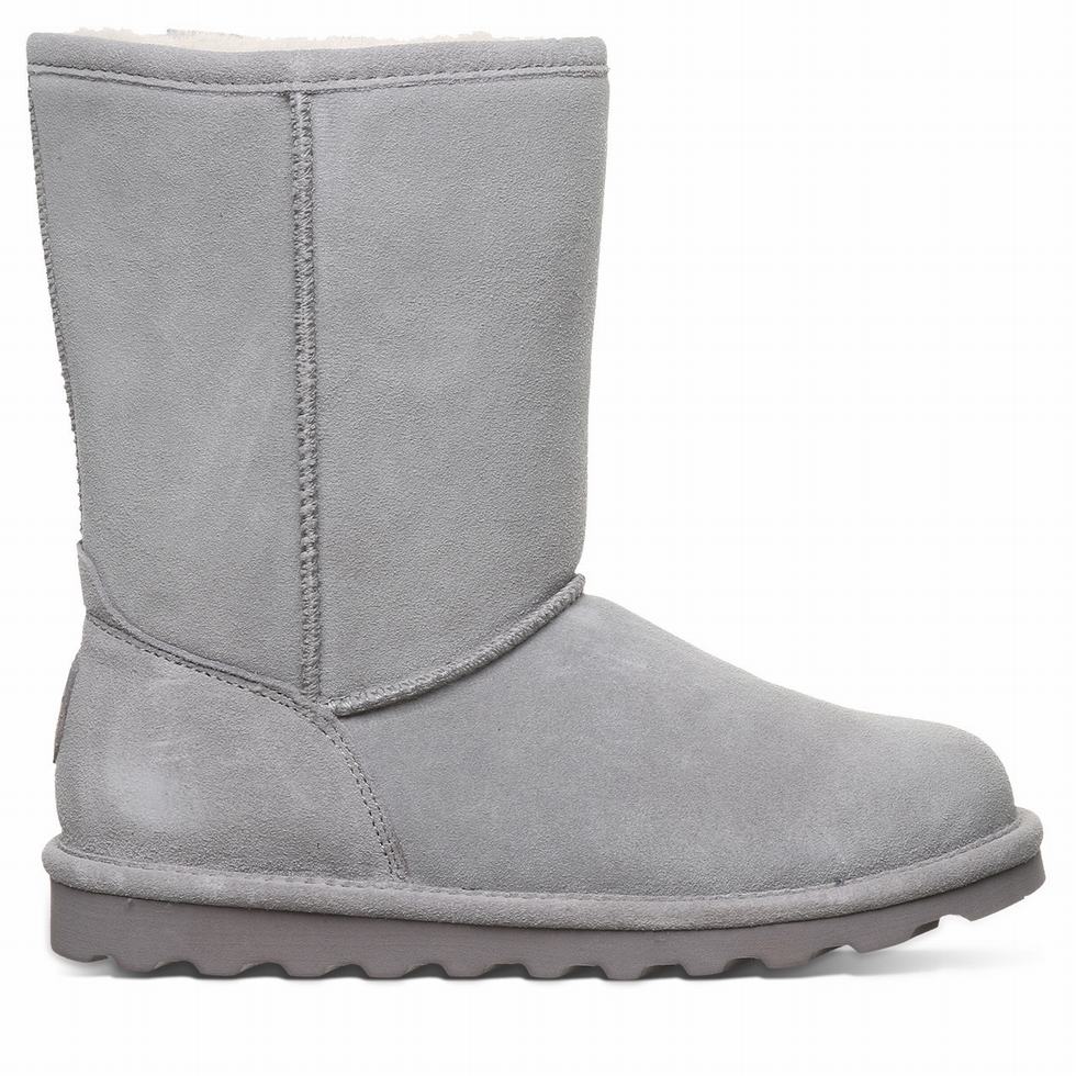 Women Bearpaw Elle Short Boots Grey | FQG2880OZ