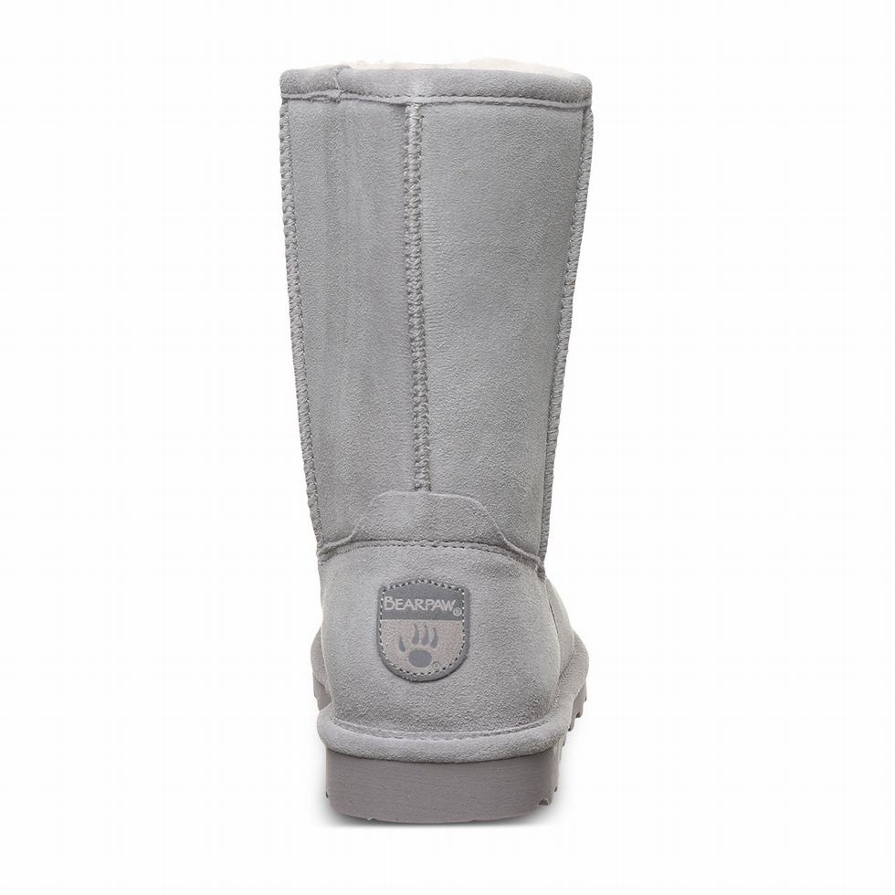 Women Bearpaw Elle Short Boots Grey | FQG2880OZ