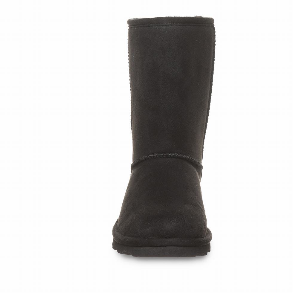 Women Bearpaw Elle Short Vegan Boots Black | WVG8944CF