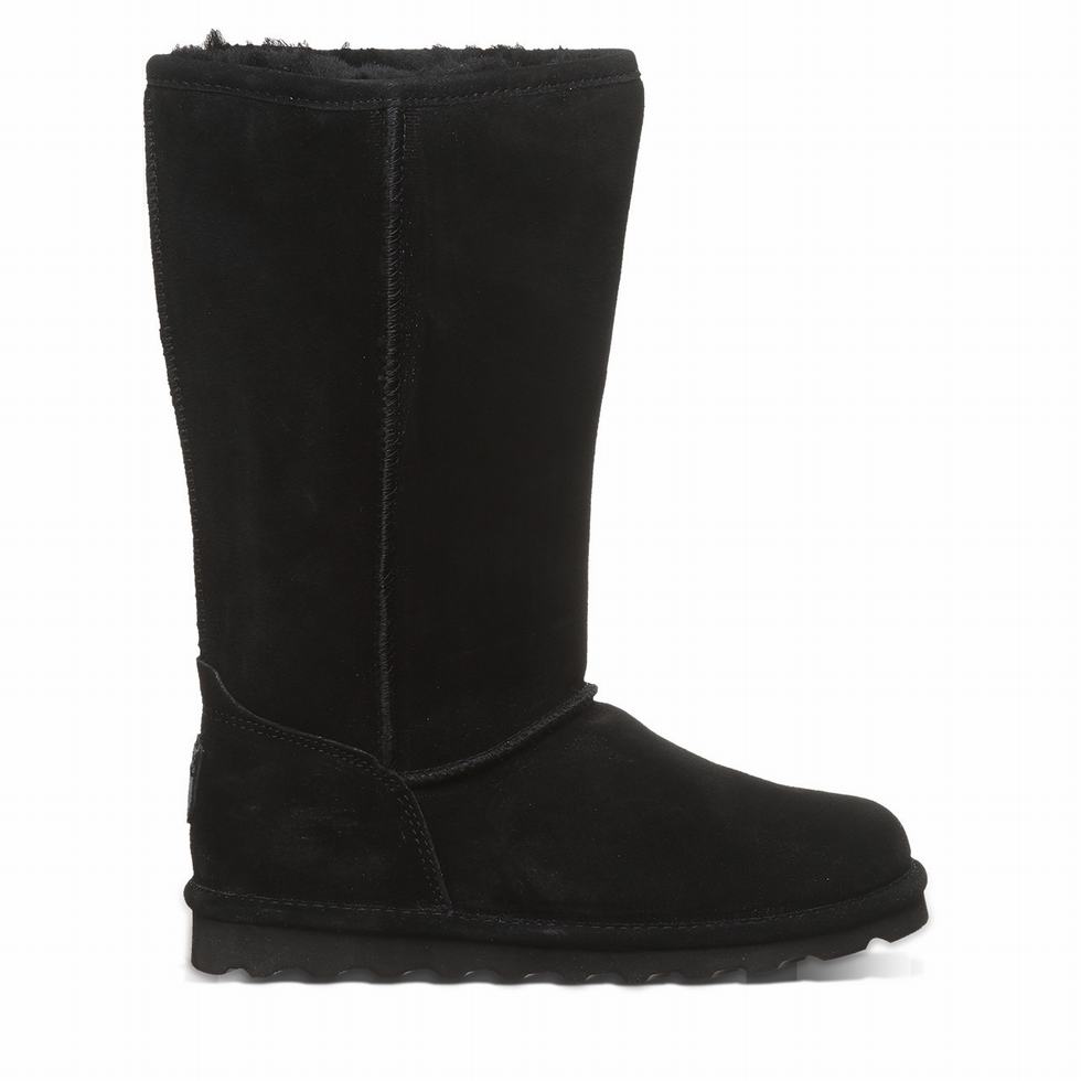 Women Bearpaw Elle Tall Boots Black | CAD6447UW