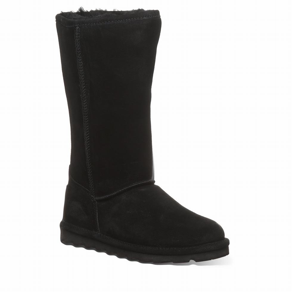 Women Bearpaw Elle Tall Boots Black | CAD6447UW