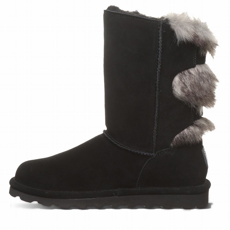 Women Bearpaw Eloise Wide Boots Black | VWT535AP