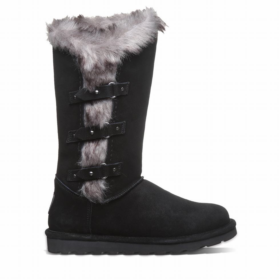 Women Bearpaw Emery Boots Black | CEE4264YK