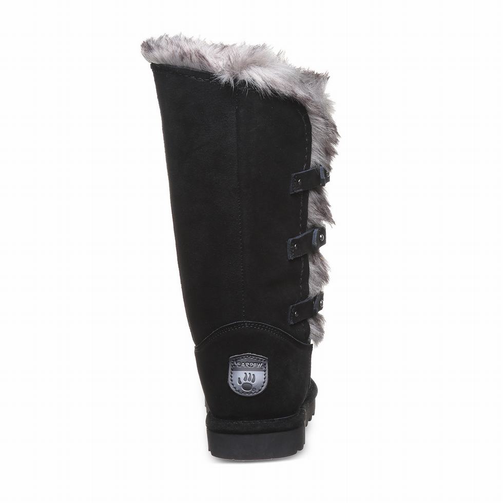 Women Bearpaw Emery Boots Black | CEE4264YK