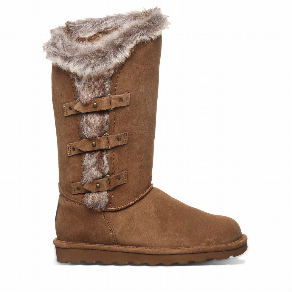 Women Bearpaw Emery Boots Brown | QHZ1367QX