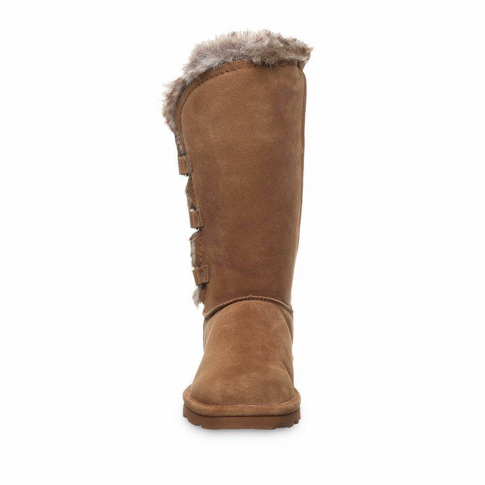 Women Bearpaw Emery Boots Brown | QHZ1367QX